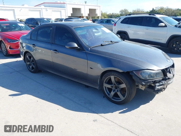 2008 BMW 3 Series 328i with VIN WBAVA375X8NL58546, listed as a IAAI auction lot 41690119 with 156,774 mi miles and . Bid and sale history available at DreamBid. Image 1.