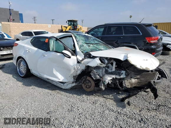 2014 Kia Optima SX with VIN 5XXGR4A77EG310630, listed as a Copart auction lot 57258405 with 100,191 mi miles and Salvage title. Bid and sale history available at DreamBid. Image 4.