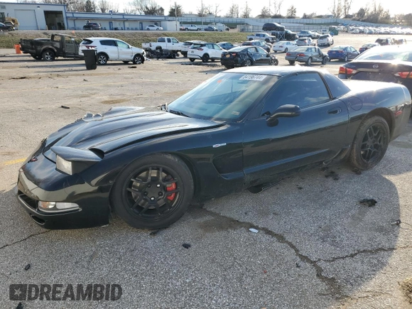 2001 Chevrolet Corvette Z06 with VIN 1G1YY12S115116644, listed as a Copart auction lot 84196744 with 0 mi miles and Salvage Title. Bid and sale history available at carsss.com. Image 1.