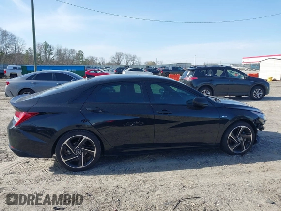 2023 Hyundai Elantra N Line z VIN KMHLR4AF9PU609633, wystawiony jako IAAI lot #41758887 z przebiegiem 24 000 mil mil oraz . Historia ofert i sprzedaży dostępna na DreamBid. Obrazek 14.