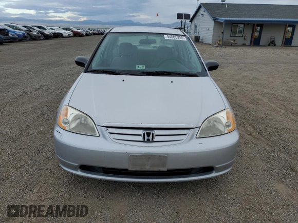 2001 Honda Civic LX with VIN JHMES16581S009607, listed as a Copart auction lot 54605255 with 0 mi miles and Clean Title. Bid and sale history available at carsss.com. Image 5.