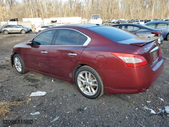 2009 Nissan Maxima 3.5 SV with VIN 1N4AA51E19C860676, listed as a Copart auction lot 86978504 with 182,125 mi miles and Salvage Title. Bid and sale history available at carsss.com. Image 2.
