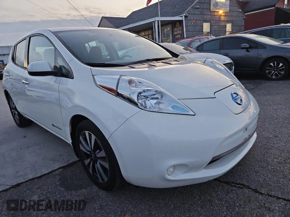 2016 Nissan LEAF S with VIN 1N4BZ0CP9GC305731, listed as a Copart auction lot 85334424 with 55,522 mi miles and Clean Title. Bid and sale history available at carsss.com. Image 1.