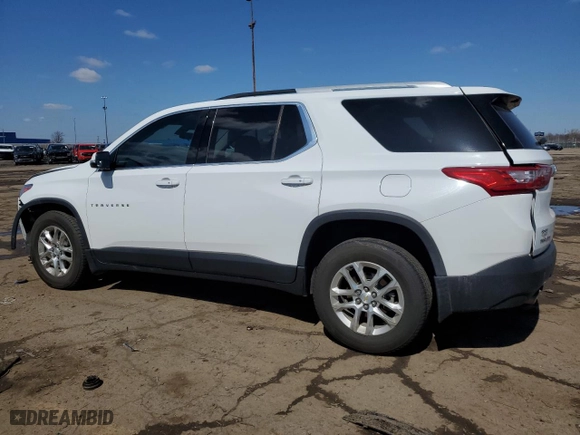 2018 Chevrolet Traverse LT Cloth with VIN 1GNERGKW5JJ151733, listed as a Copart auction lot 52908735 with 96,042 mi miles and Salvage Title. Bid and sale history available at carsss.com. Image 2.