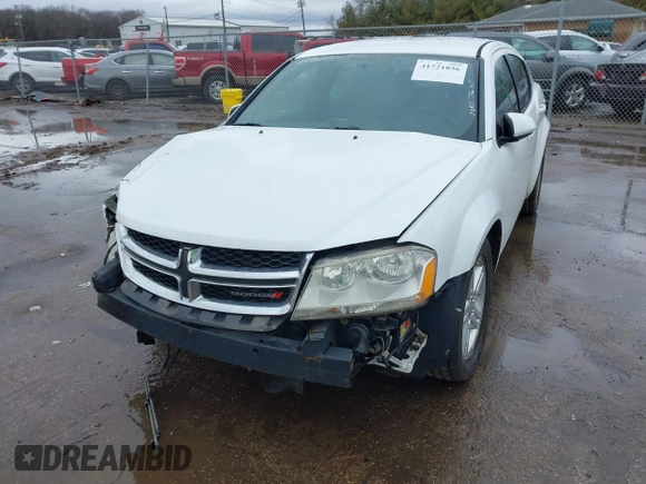 2012 Dodge Avenger SXT with VIN 1C3CDZCB2CN195226, listed as a IAAI auction lot 41721856 with 257,932 mi miles and . Bid and sale history available at DreamBid. Image 18.