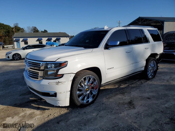 2018 Chevrolet Tahoe Premier with VIN 1GNSCCKC0JR318956, listed as a Copart auction lot 85115564 with 0 mi miles and Salvage Title. Bid and sale history available at carsss.com. Image 1.