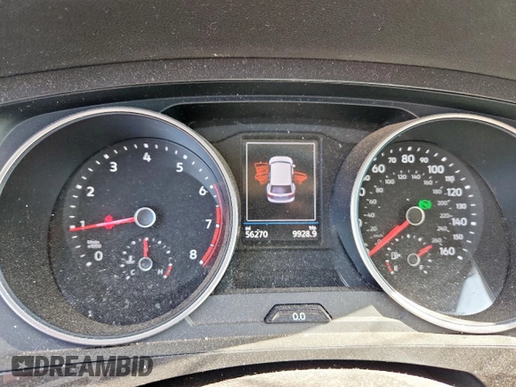 2021 Volkswagen Tiguan S with VIN 3VV1B7AX0MM016271, listed as a Copart auction lot 61288165 with 56,270 mi miles and Clean title. Bid and sale history available at DreamBid. Image 9.