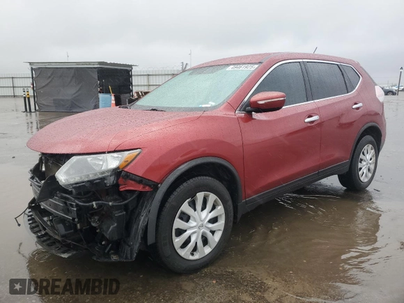 2015 Nissan Rogue S with VIN KNMAT2MT0FP573878, listed as a Copart auction lot 49461925 with 119,607 mi miles and Salvage Title. Bid and sale history available at DreamBid. Image 1.