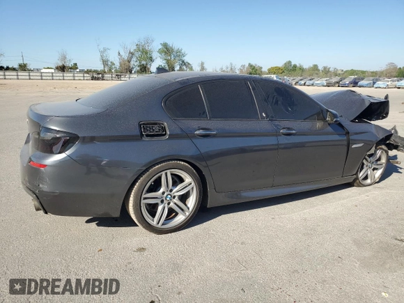 2015 BMW 5 Series 535i with VIN WBA5B1C51FG126555, listed as a Copart auction lot 48463285 with Not Provided miles and Salvage Title. Bid and sale history available at carsss.com. Image 3.