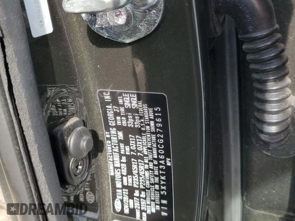 2012 Kia Sorento LX with VIN 5XYKT3A60CG279615, listed as a Copart auction lot 52877795 with 120,159 mi miles and Salvage Title. Bid and sale history available at carsss.com. Image 13.
