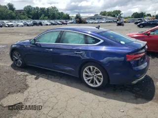 2022 Audi A5 Sportback Premium with VIN WAUABCF53NA033477, listed as a Copart auction lot 59138923 with 25,298 mi miles. Bid and sale history available at carsss.com. Image 2.