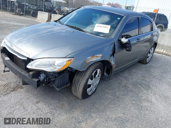 2011 Chrysler 200 LX with VIN 1C3BC4FBXBN599547, listed as a IAAI auction lot 41813043 with 1 mi miles. Bid and sale history available at carsss.com. Image 16.