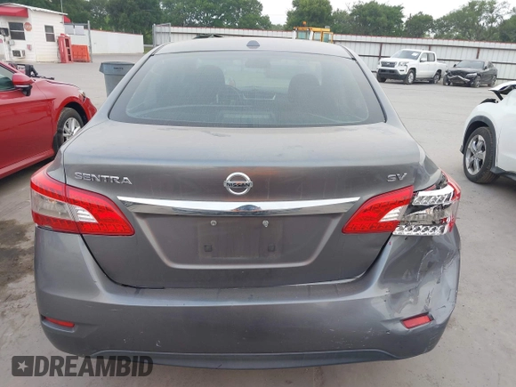 2015 Nissan Sentra S with VIN 3N1AB7AP1FY345428, listed as a IAAI auction lot 42044857 with 113,046 mi miles. Bid and sale history available at carsss.com. Image 17.
