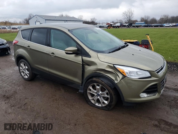 2013 Ford Escape SEL with VIN 1FMCU0HX1DUD51254, listed as a Copart auction lot 81525254 with 80,611 mi miles and Salvage Title. Bid and sale history available at carsss.com. Image 4.