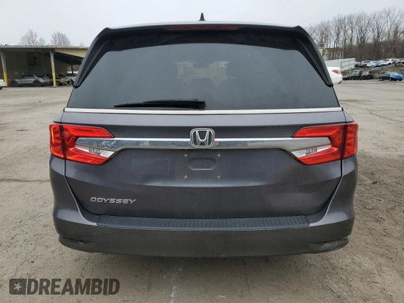 2020 Honda Odyssey EX-L with VIN 5FNRL6H75LB068609, listed as a Copart auction lot 52558295 with 59,841 mi miles and Salvage Title. Bid and sale history available at carsss.com. Image 6.