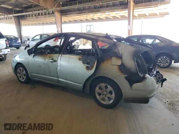 2007 Toyota Prius with VIN JTDKB20U673234573, listed as a Copart auction lot 51957025 with 0 mi miles and Non Repairable. Bid and sale history available at carsss.com. Image 2.