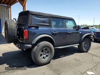 2021 Ford Bronco with VIN 1FMDE5BH7MLA83056, listed as a Copart auction lot 60513675 with 36,191 mi miles and Salvage title. Bid and sale history available at DreamBid. Image 3.