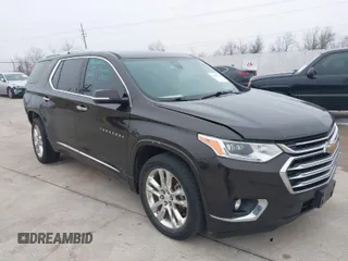 2018 Chevrolet Traverse High Country with VIN 1GNEVKKW6JJ195092, listed as a IAAI auction lot 41650118 with 92,021 mi miles. Bid and sale history available at carsss.com. Image 1.