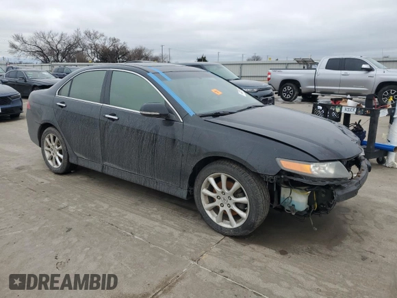 2008 Acura TSX Nav with VIN JH4CL96908C010941, listed as a Copart auction lot 44406195 with 174,375 mi miles and Salvage Title. Bid and sale history available at carsss.com. Image 4.