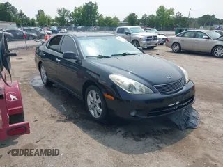 2005 Lexus ES 350 with VIN JTHBA30G855106368, listed as a IAAI auction lot 42392410 with 255,983 mi miles and . Bid and sale history available at DreamBid. Image 1.