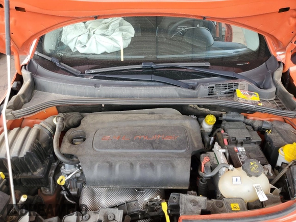 2016 FIAT 500X Lounge with VIN ZFBCFXDT7GP351730, listed as a Copart auction lot 58398785 with 41,322 mi miles and Salvage title. Bid and sale history available at DreamBid. Image 11.