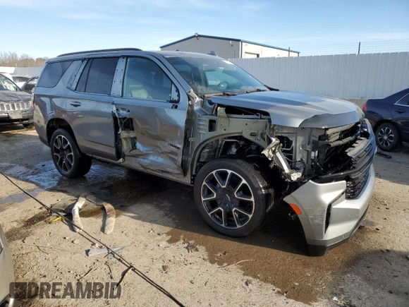 2023 Chevrolet Tahoe RST with VIN 1GNSKRKD4PR232976, listed as a Copart auction lot 87822015 with 58,484 mi miles and Salvage title. Bid and sale history available at DreamBid. Image 4.