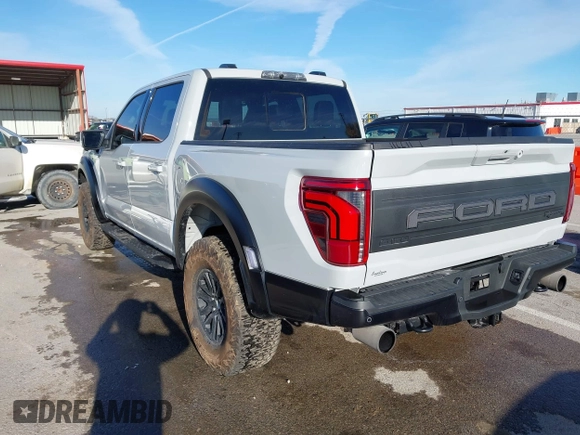 2024 Ford F-150 Raptor with VIN 1FTFW1RG0RFC21543, listed as a IAAI auction lot 41845627 with 11,808 mi miles and . Bid and sale history available at DreamBid. Image 3.