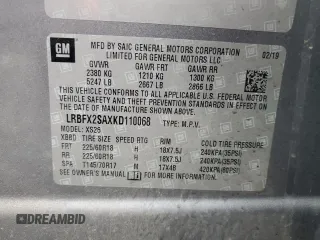 2019 Buick Envision Essence with VIN LRBFX2SAXKD110068, listed as a Copart auction lot 45718985 with 91,233 mi miles and Salvage Title. Bid and sale history available at carsss.com. Image 13.
