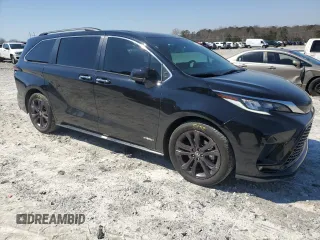 2021 Toyota Sienna XSE with VIN 5TDXRKEC1MS044966, listed as a Copart auction lot 48853605 with 41,720 mi miles and Salvage Title. Bid and sale history available at DreamBid. Image 4.