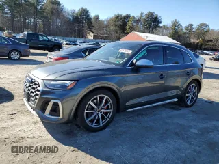 2021 Audi SQ5 Premium Plus with VIN WA1B4AFY3M2009277, listed as a Copart auction lot 47678505 with 41,887 mi miles and Salvage Title. Bid and sale history available at carsss.com. Image 1.