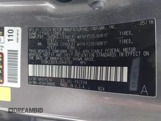 2018 Toyota Sienna LE Auto Access Seat with VIN 5TDKZ3DC8JS948150, listed as a IAAI auction lot 41889062 with 73,724 mi miles and . Bid and sale history available at DreamBid. Image 9.