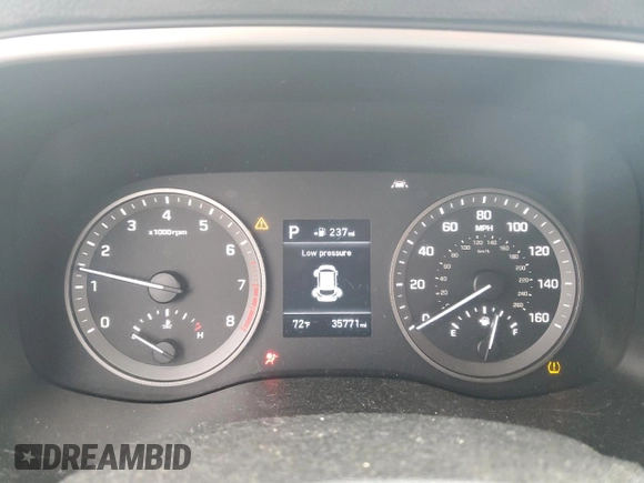 2021 Hyundai Tucson Value with VIN KM8J33A40MU297201, listed as a Copart auction lot 50716205 with 35,771 mi miles and Salvage Title. Bid and sale history available at DreamBid. Image 9.