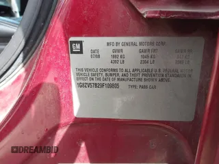 2009 Saturn Aura XR z VIN 1G8ZV57B29F109805, wystawiony jako IAAI lot #41565335 z przebiegiem 149 760 mil mil oraz . Historia ofert i sprzedaży dostępna na DreamBid. Obrazek 9.