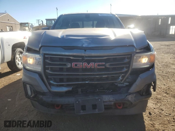 2022 GMC Canyon 4WD AT4 w/Leather with VIN 1GTG6FEN2N1287329, listed as a Copart auction lot 46471595 with 38,694 mi miles and Salvage Title. Bid and sale history available at carsss.com. Image 5.