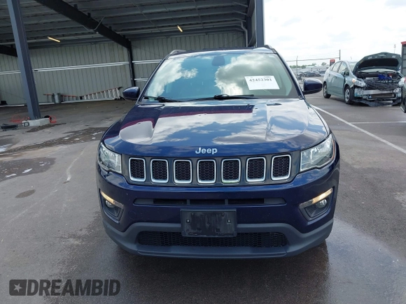 2018 Jeep Compass Latitude with VIN 3C4NJDBB2JT150463, listed as a IAAI auction lot 42452301 with 73,895 mi miles and . Bid and sale history available at DreamBid. Image 12.