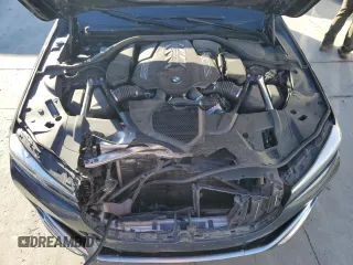 2020 BMW 7 Series 750i xDrive with VIN WBA7U2C05LGM27144, listed as a Copart auction lot 77827854 with 0 mi miles and Salvage Title. Bid and sale history available at carsss.com. Image 12.