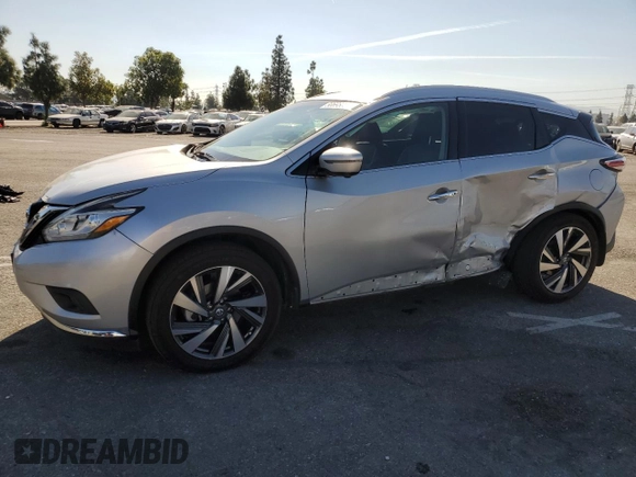 2016 Nissan Murano SV with VIN 5N1AZ2MGXGN140790, listed as a Copart auction lot 80698054 with 81,738 mi miles and Salvage Title. Bid and sale history available at carsss.com. Image 1.