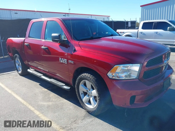 2014 Ram 1500 Express z VIN 1C6RR6KT9ES458520, wystawiony jako IAAI lot #41259742 z przebiegiem 89 064 mil mil oraz . Historia ofert i sprzedaży dostępna na DreamBid. Obrazek 1.