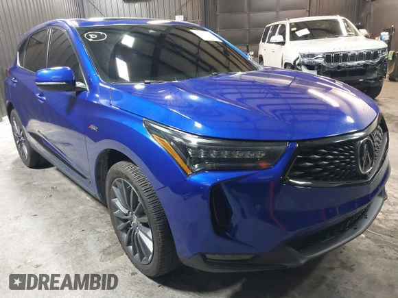 2023 Acura RDX Advance with VIN 5J8TC2H8XPL007090, listed as a IAAI auction lot 41311059 with 12,437 mi miles and . Bid and sale history available at DreamBid. Image 1.