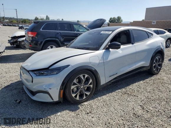 2023 Ford Mustang Mach-E Premium with VIN 3FMTK3SU7PMA76746, listed as a Copart auction lot 56982395 with 26,345 mi miles and Salvage title. Bid and sale history available at DreamBid. Image 1.