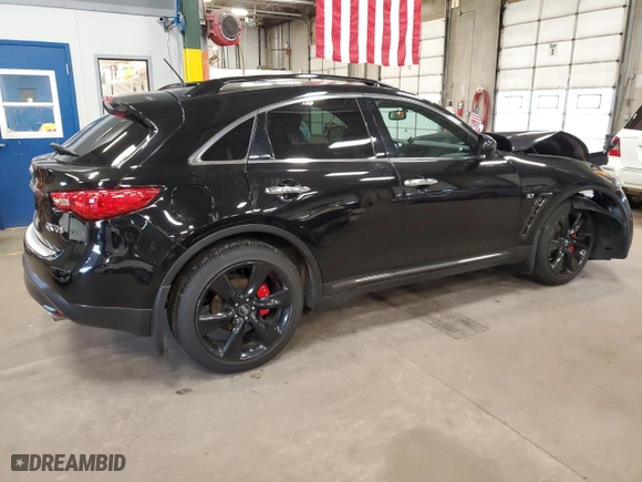 2016 Infiniti QX70 with VIN JN8CS1MW1GM752521, listed as a Copart auction lot 56139204 with 55,786 mi miles. Bid and sale history available at carsss.com. Image 3.
