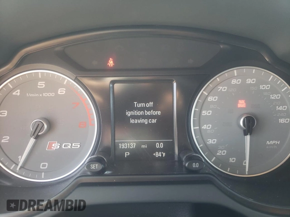 2014 Audi SQ5 Premium Plus with VIN WA1CGAFPXEA010954, listed as a Copart auction lot 69698444 with 193,137 mi miles and Salvage Title. Bid and sale history available at carsss.com. Image 9.