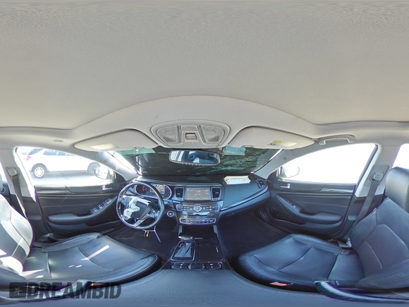 2016 Kia Cadenza Premium with VIN KNALN4D74G5209491, listed as a Copart auction lot 77173114 with 64,628 mi miles and Salvage Title. Bid and sale history available at carsss.com. Image 12.