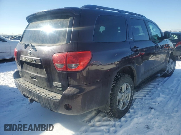 2013 Toyota Sequoia SR5 with VIN 5TDBW5G12DS078026, listed as a Copart auction lot 42628715 with 102,444 mi miles and Salvage Title. Bid and sale history available at carsss.com. Image 3.
