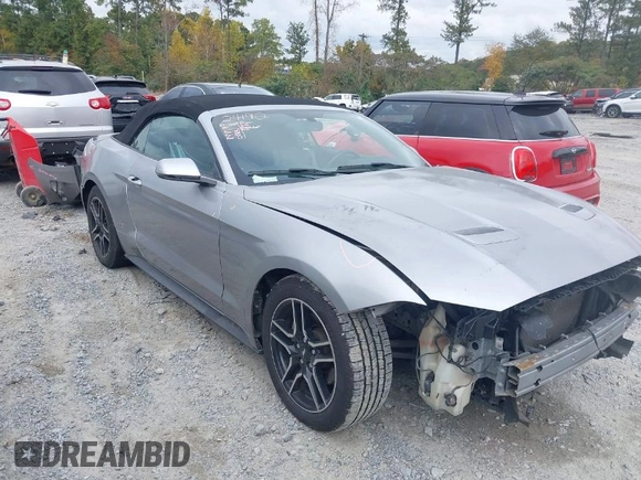 2020 Ford Mustang EcoBoost with VIN 1FATP8UH2L5106471, listed as a IAAI auction lot 40723485 with 80,570 mi miles. Bid and sale history available at carsss.com. Image 1.