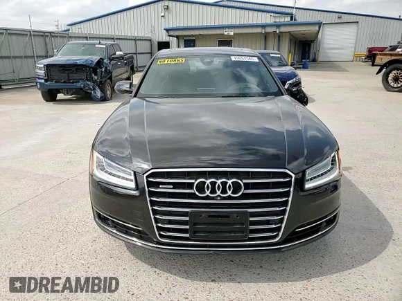 2015 Audi A8 L 3.0T with VIN WAU3GAFD2FN009638, listed as a Copart auction lot 49064565 with 58,800 mi miles and Salvage Title. Bid and sale history available at carsss.com. Image 11.