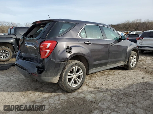 2016 Chevrolet Equinox LS with VIN 2GNFLEEK7G6220334, listed as a Copart auction lot 48279755 with 128,608 mi miles and Salvage Title. Bid and sale history available at carsss.com. Image 3.