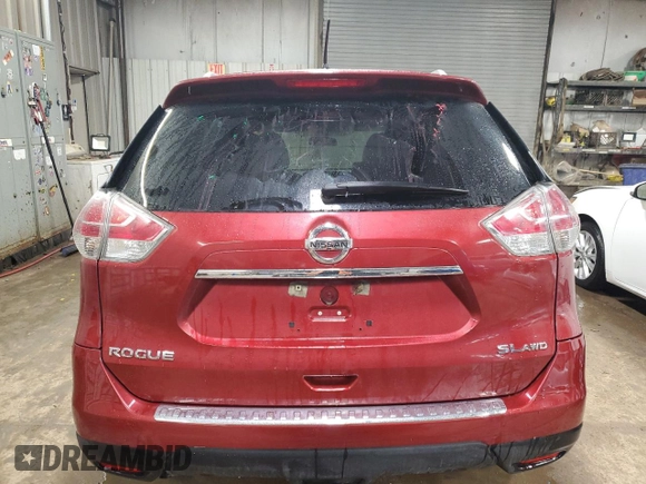2015 Nissan Rogue SL with VIN 5N1AT2MV0FC762972, listed as a Copart auction lot 50247375 with 142,495 mi miles and Salvage Title. Bid and sale history available at DreamBid. Image 6.