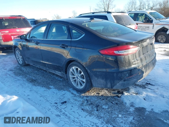 2019 Ford Fusion SE with VIN 3FA6P0HD6KR282490, listed as a IAAI auction lot 41379092 with 46,069 mi miles. Bid and sale history available at carsss.com. Image 3.