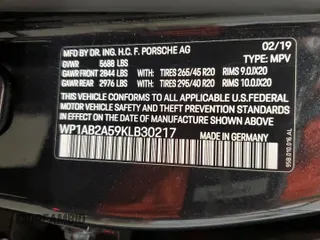 2019 Porsche Macan S with VIN WP1AB2A59KLB30217, listed as a Copart auction lot 55842105 with 73,280 mi miles and Salvage title. Bid and sale history available at DreamBid. Image 13.